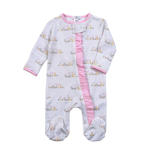 PRD-399 Pink Baby Parade  Pima Zipper Footie