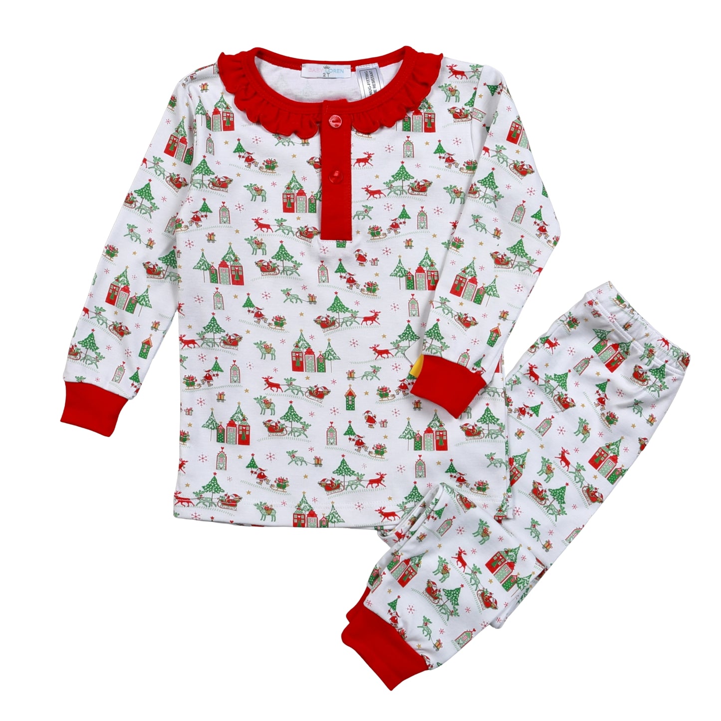 SCL-199 Santa is coming to Town Pima Two Pcs Loungewear