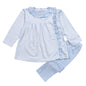 PDS-520 Blue Plaid Pima pants set