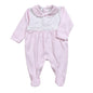 PDS-214 Pink Plaid Two button Pima Footie