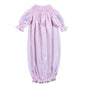 LDI-619 Pink Diamond Print   Pima Hand Smk GOWN