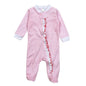 RDI-399 Red Diamond Print   Pima Zipper Footie