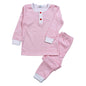 RDI-099 Red Diamond Print Pima Ruffled Two Pcs Loungewear