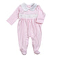BCL-114 Classic Hand Smocked Pima Footie
