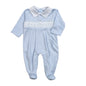 BCL-114 Classic Hand Smocked Pima Footie