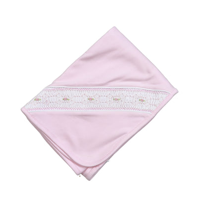 BCL-116 Classic Hand Smocked Pima Blanket