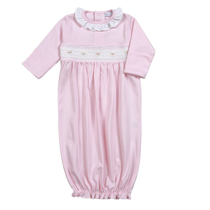BCL-119 Classic Hand Smocked Pima GOWN