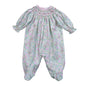 MYA FLORAL HAND SMOCK BISHOP FOOTIE
