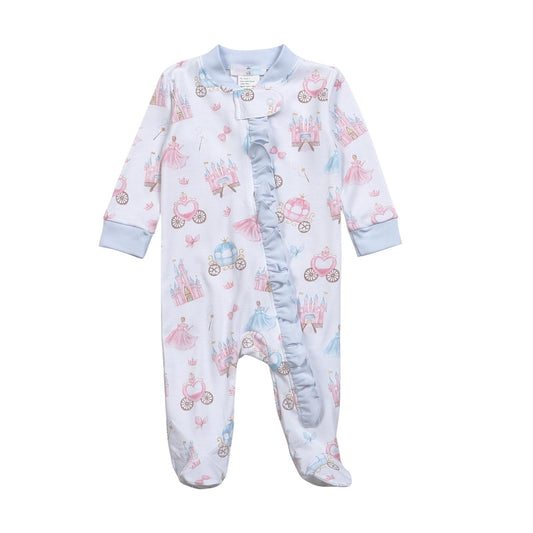 PRI-299 Like a princess Pima Zipper Footie
