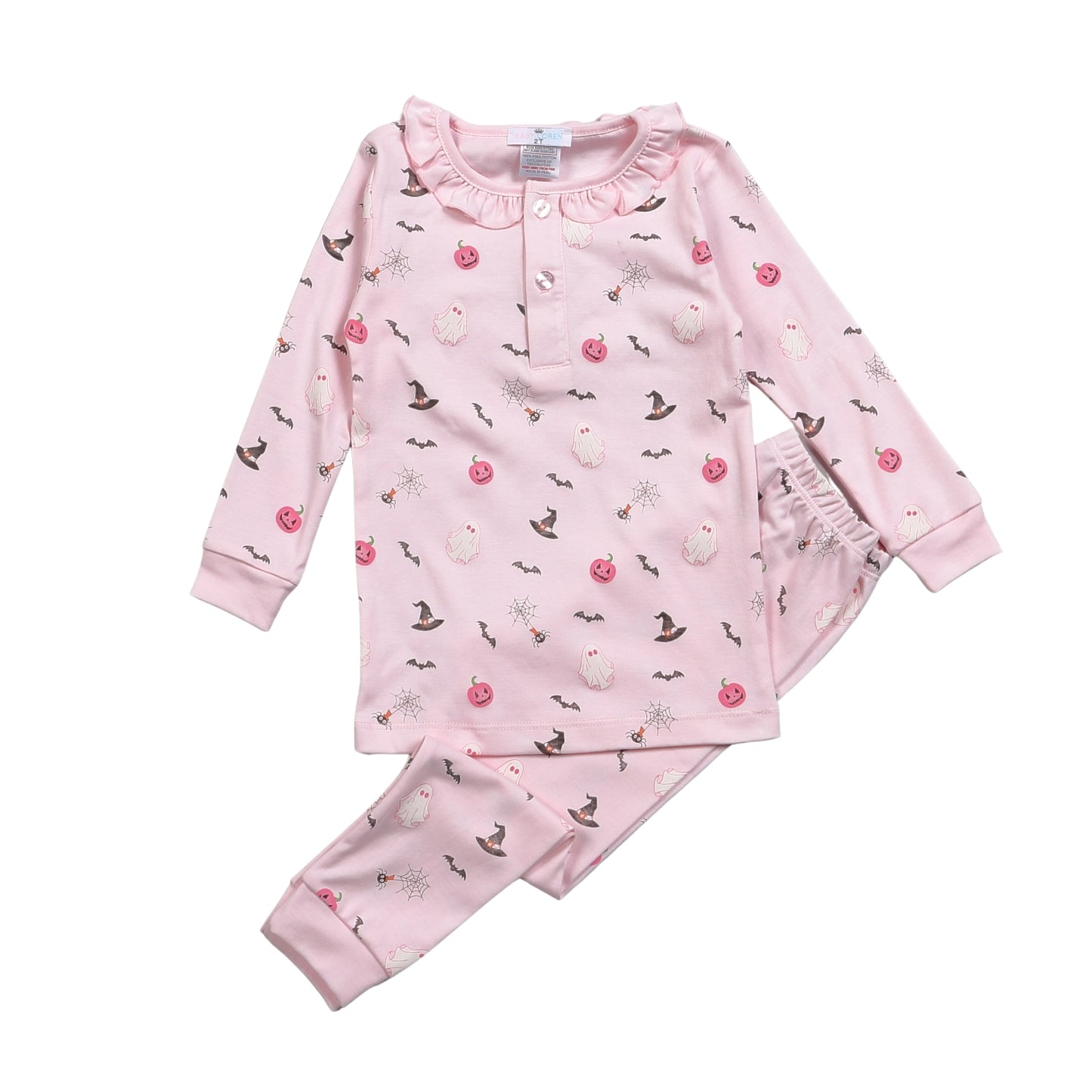 HLW-099 Halloween in Pink Pima Two Pcs Loungewear