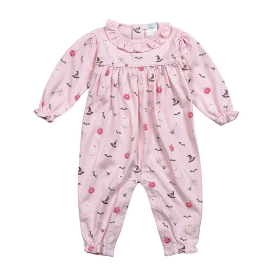 HLW-234 Halloween in Pink Pima Romper