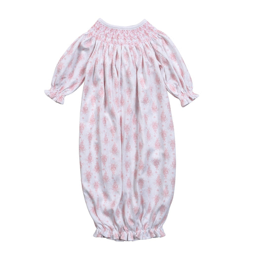 ALA-519 Alana Pima Hand Smocked Bishop Gown