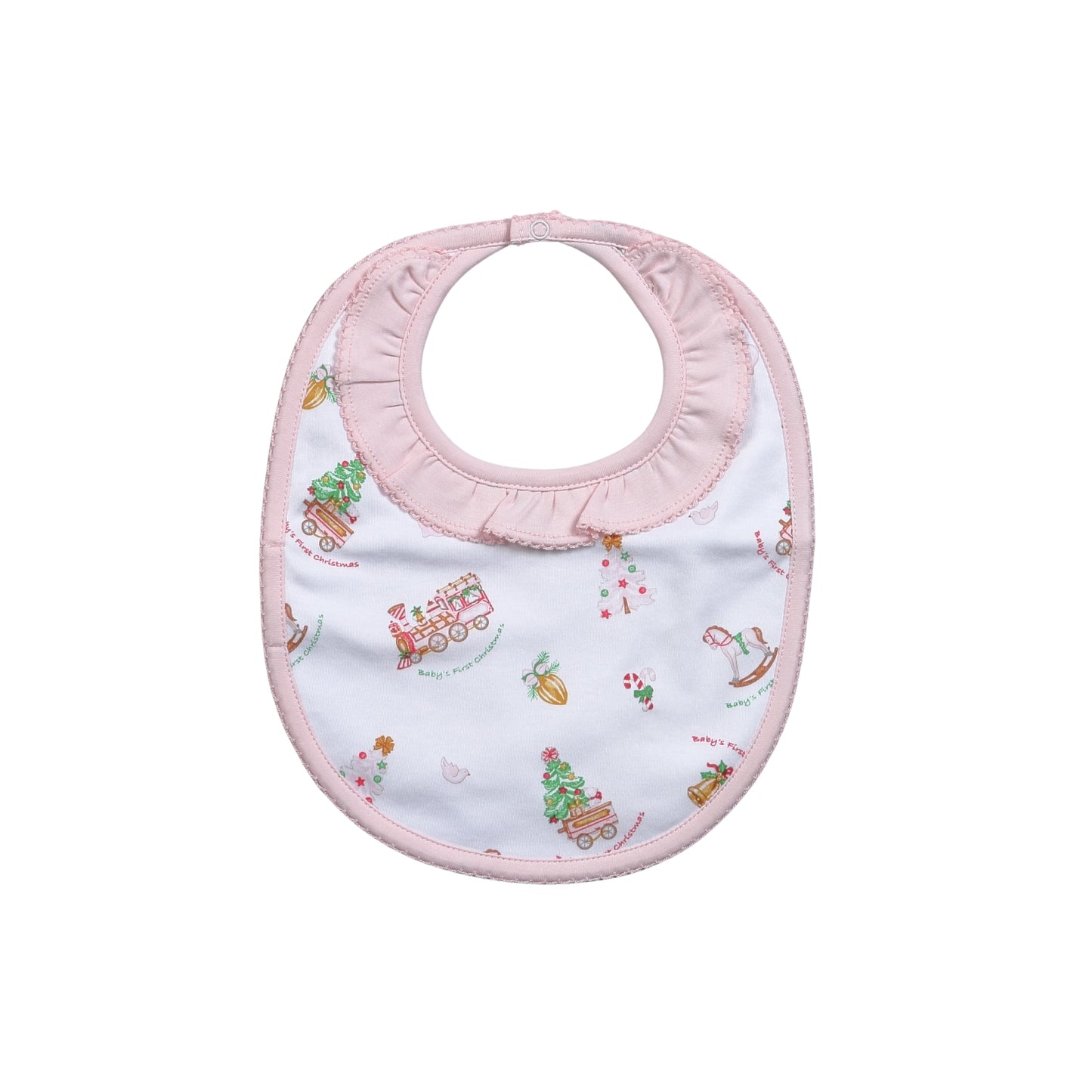 BFX-218 Baby's First Christmas Pima Bib