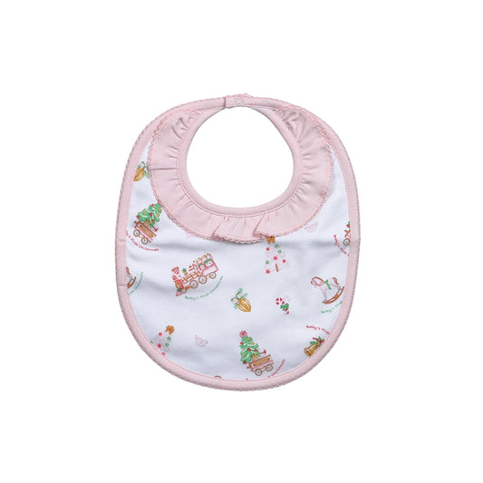 BFX-218 Baby's First Christmas Pima Bib