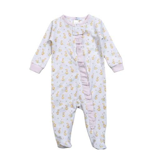 DKS-299 Ducks in the Pond Pima Zipper Footie