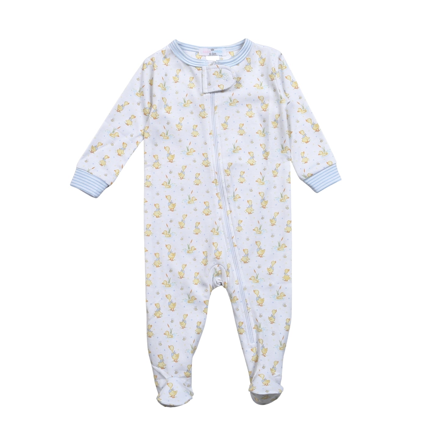 DKS-399 Ducks in the Pond Pima Zipper Footie