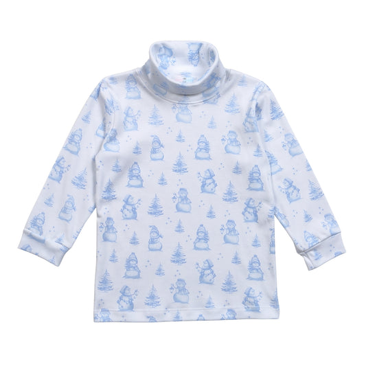 SNW-310 Snowman  Pima Turtleneck top