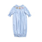 XMS-319 Nativity Hand Smocked Pima Hand Smocked Bishop Footie