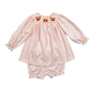AUT-532 Thanksgiving  Hand Smocked Pima bloomers set