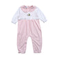 MLR-234 Blue Mallard Duck Hand Embroidered Pima  Romper