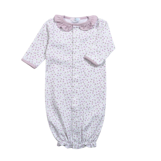 LYN-211 Lyn Purple Floral Pima Converter Gown