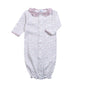 LYN-211 Lyn Purple Floral Pima Converter Gown