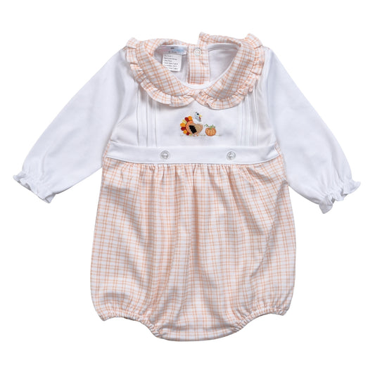 TKD-230 Turkey Day Hand Embroidered Pima  Bubble