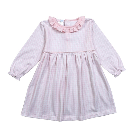 PPD-240 Pink Plaid Pima Dress