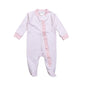 PPD-299 Pink Plaid Pima Zipper Footie