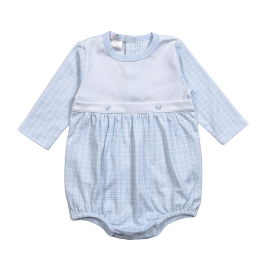 BPD-230 Blue Plaid Pima Bubble