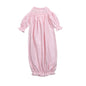 PAT-519 PINK HAND SMOCKED PIMA BISHOP GOWN