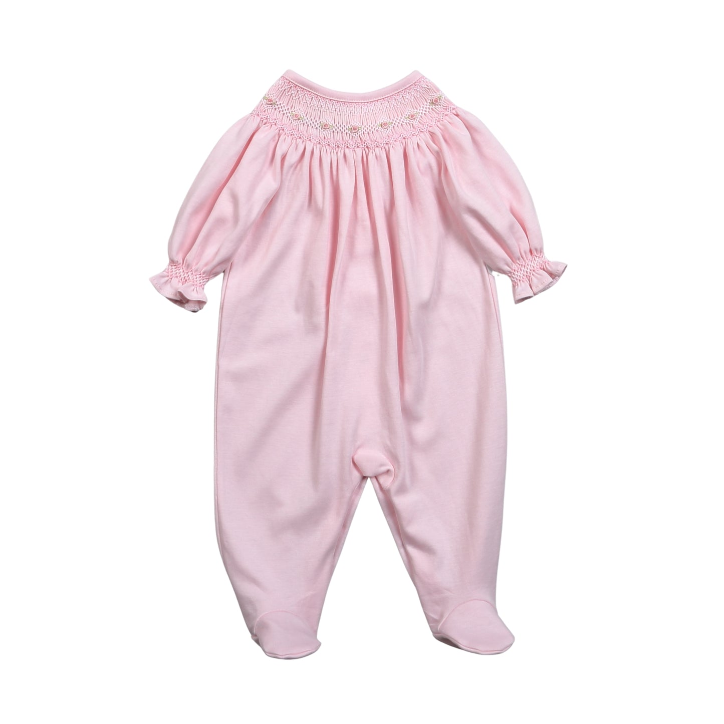 PAT-514 PATTY  HAND SMOCKED PIMA BISHOP FOOTIE