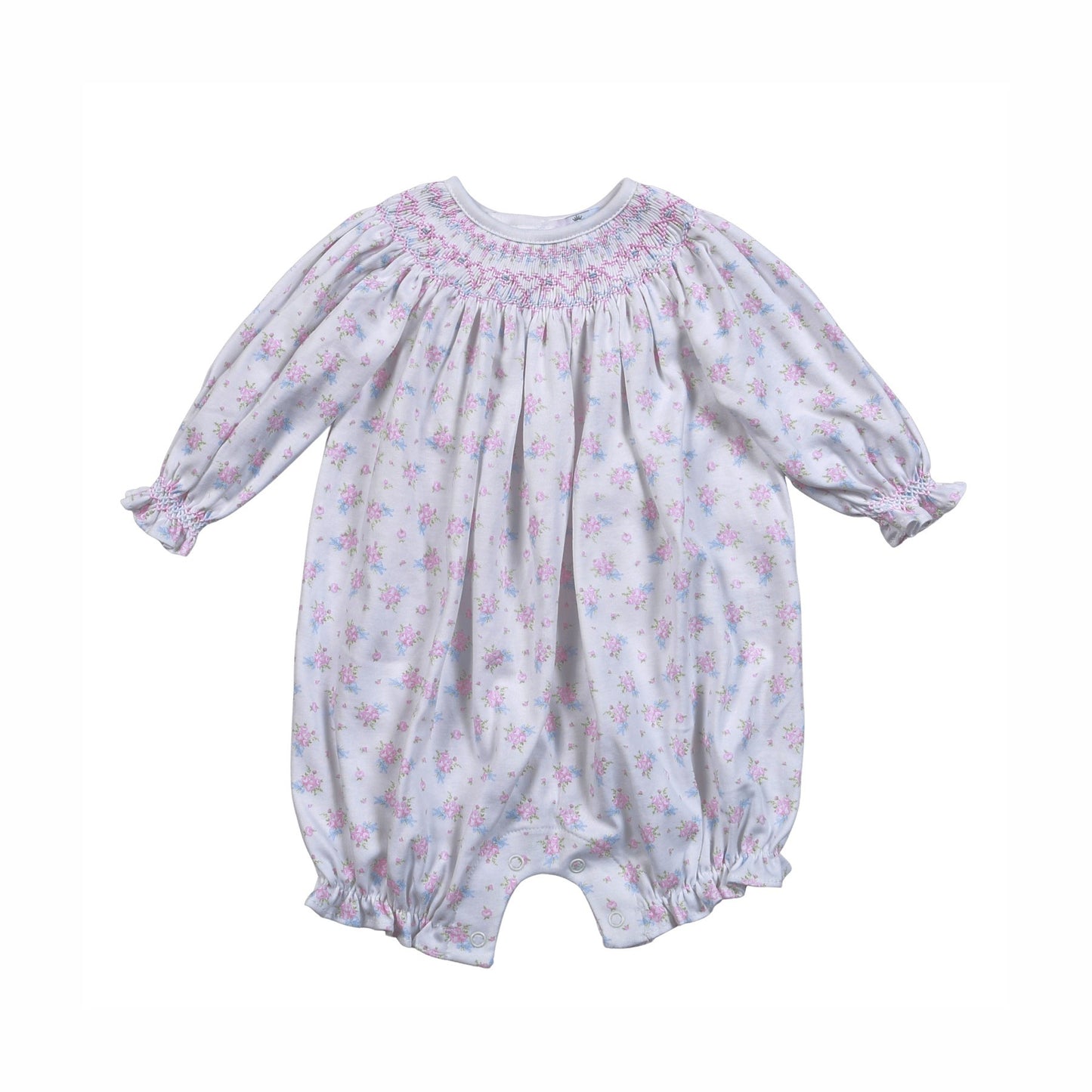 RBO-530 Roses and Bows Floral Pima Hand Smk Bubble