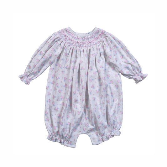 RBO-530 Roses and Bows Floral Pima Hand Smk Bubble