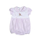 BBR-030 PINK BIRTHDAY BEAR HAND EMBROIDERED PIMA BUBBLE