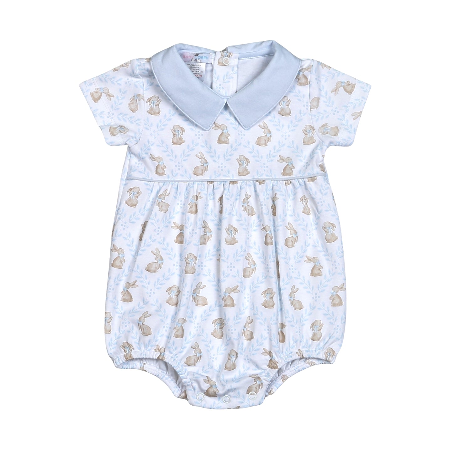ETR-030 BLUE EASTER BUNNIES PIMA BUBBLE