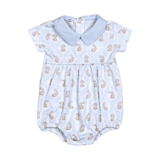 ETR-030 BLUE EASTER BUNNIES PIMA BUBBLE