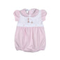 LHS-030 PINK LIGHT HOUSE HAND EMBROIDERED PIMA BUBBLE
