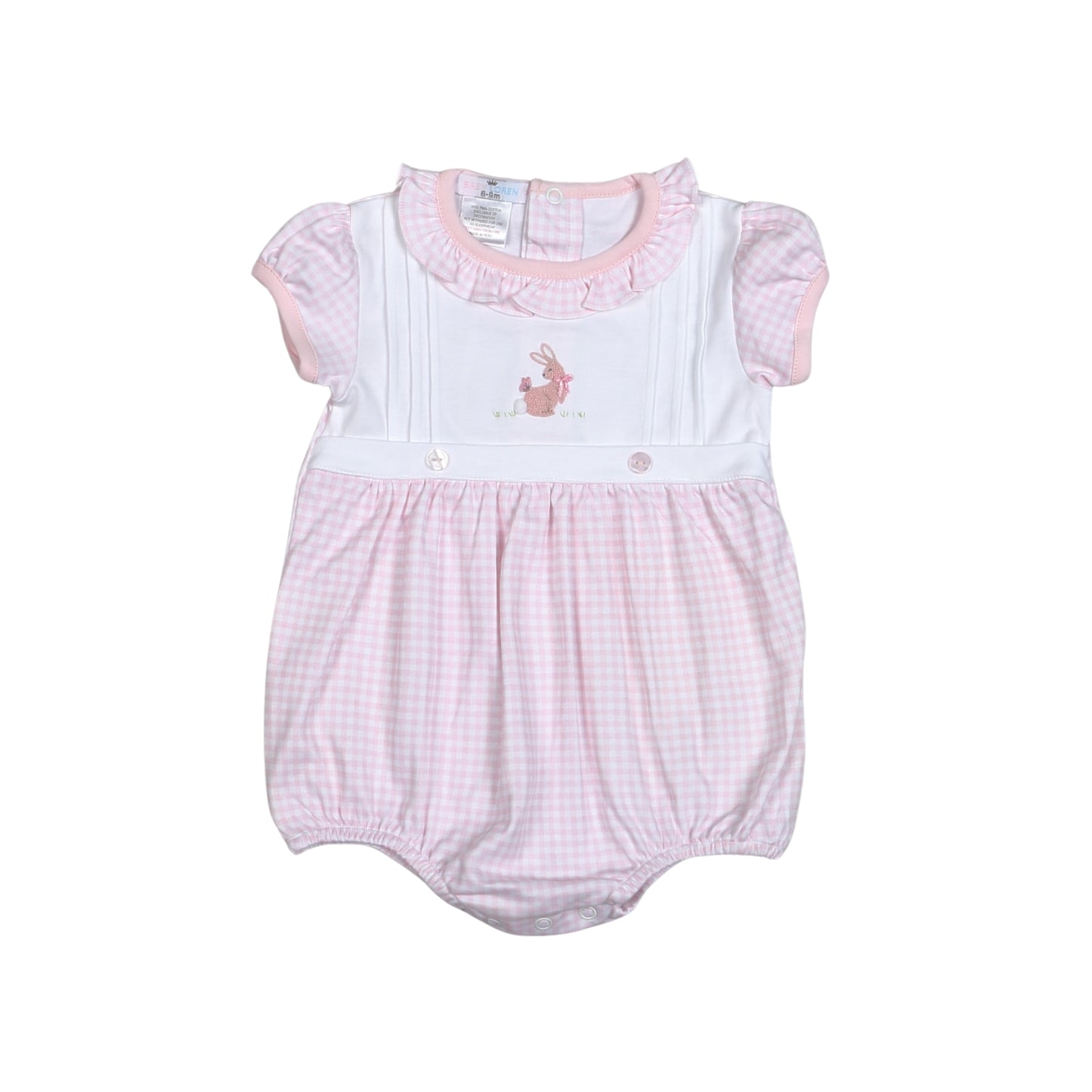 SES-030 PINK SWEET EASTER HAND EMBROIDERED PIMA BUBBLE