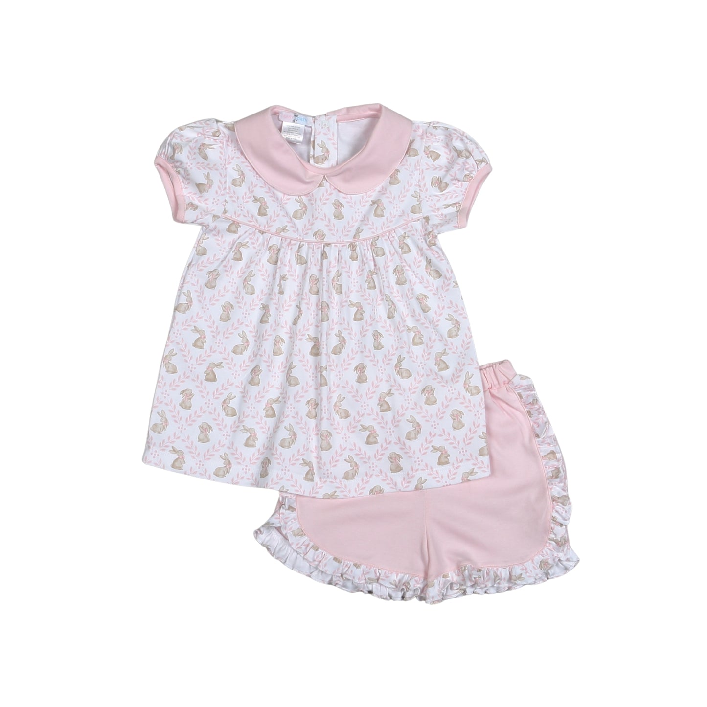ETR-220 PINK EASTER BUNNIES PIMA SHORT SET