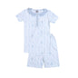 BLA-099 Blair Blue Floral Pima Two Pcs Loungewear