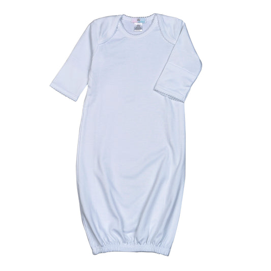 WWP-019 White  Gown White Picot Trim.