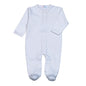 WWP-012 White Snap Footie  White Picot Trim.