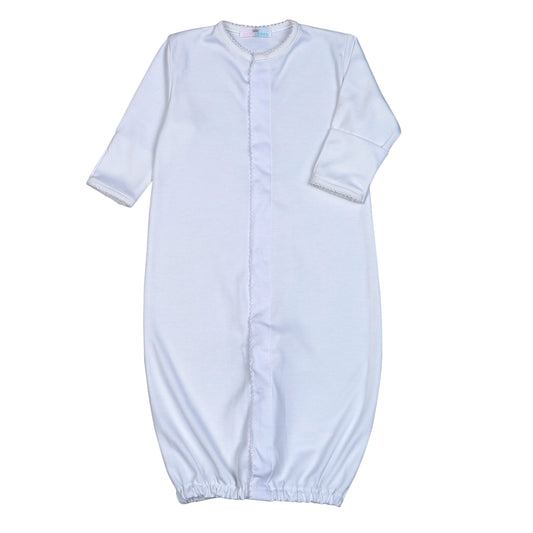 WWP-011 White Converter Gown White Picot Trim.