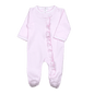 PST-014 Pink Stripes Zipper footie.