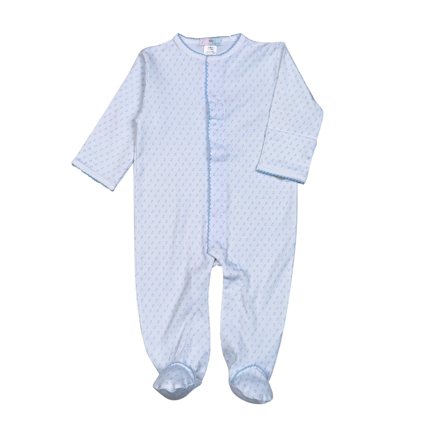 BDT-012 Blue Dots Snap footie.