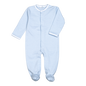 BST-012 Blue Stripes Snap footie.