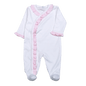 LIL-014 Lily Kimono Footie Pink Ruffles.