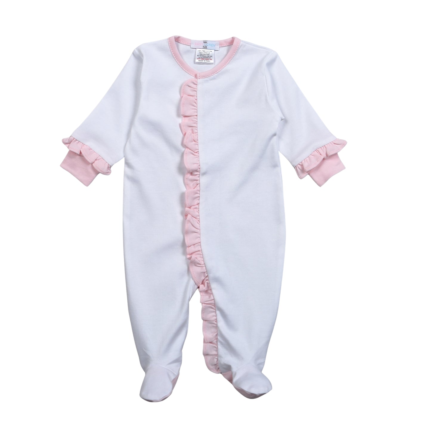 LIL-012 Lily Footie Pink Ruffles.