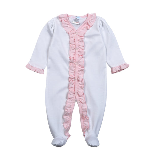 LIL-013 Lily Footie Pink Ruffles.